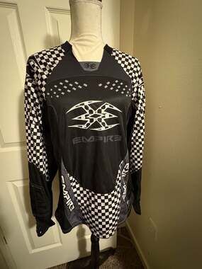 Empire LTD Padded Paintball Jersey Checkerboard Black White